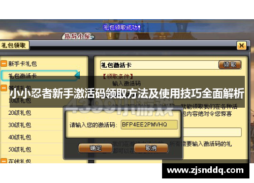 小小忍者新手激活码领取方法及使用技巧全面解析